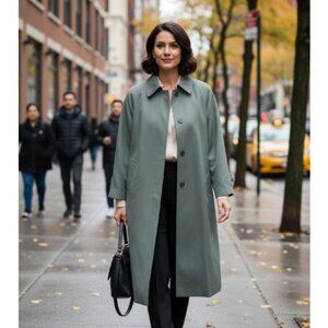 Lord & Taylor Womens Petites Coat Removable Wool Lining Full Length Size S